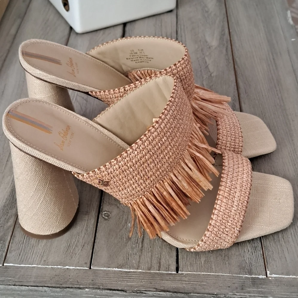 NWT SAM EDELMAN KAMRYN FRINGE HEEL $140